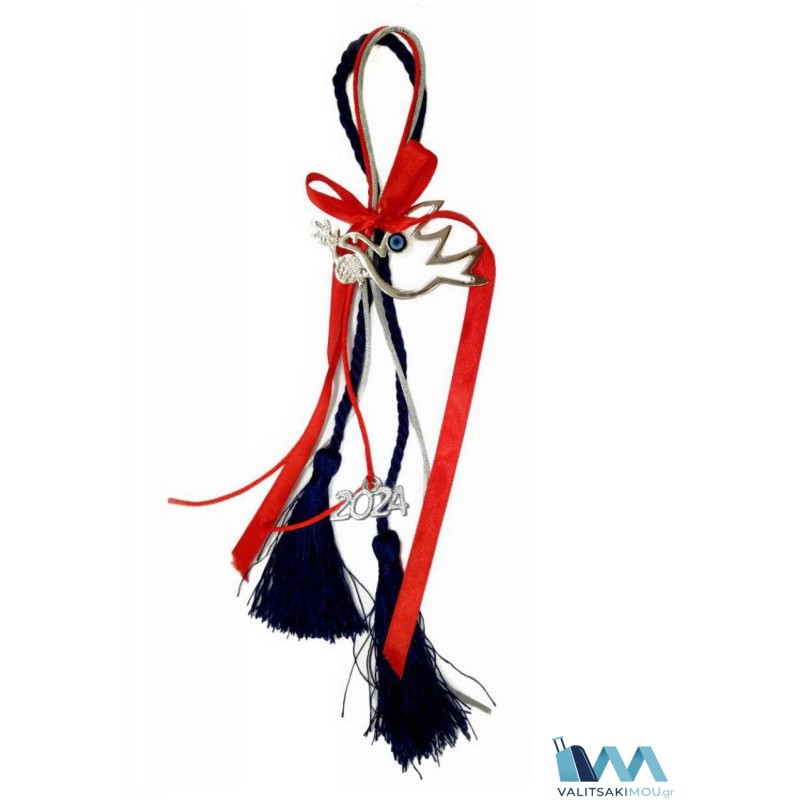 Kostibas 6710-601A, Γούρι Χριστουγεννιάτικο,Μέταλλο, Ασημί, 2ΤΜΧ