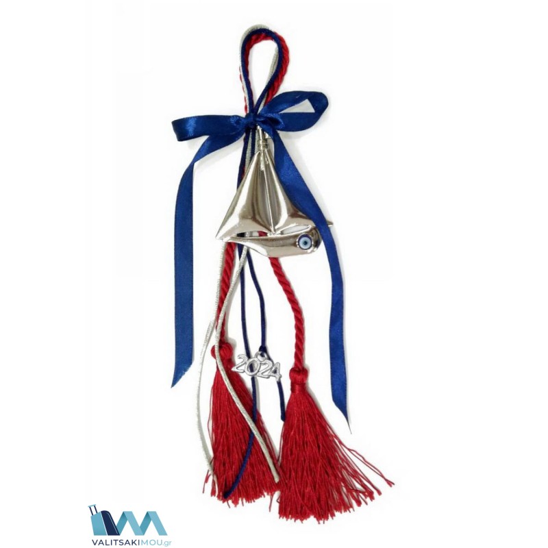 Kostibas 6710-602A, Γούρι Χριστουγεννιάτικο,Μέταλλο, Ασημί, 2ΤΜΧ