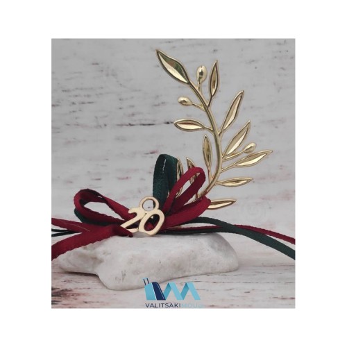 Kostibas 6714-102X, Γούρι Χριστουγεννιάτικο, Πέτρα, Χρυσαφί