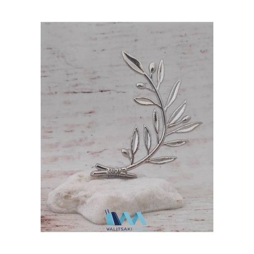 Kostibas 6714-102AY, Γούρι Χριστουγεννιάτικο, Πέτρα, Ασημί