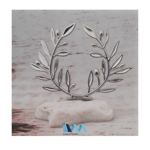 Kostibas 6714-106AY, Γούρι Χριστουγεννιάτικο, Πέτρα, Ασημί