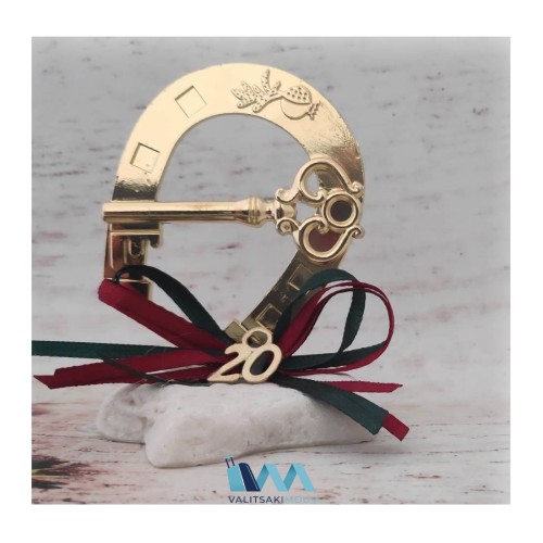 Kostibas 6714-108X, Γούρι Χριστουγεννιάτικο, Πέτρα, Χρυσαφί