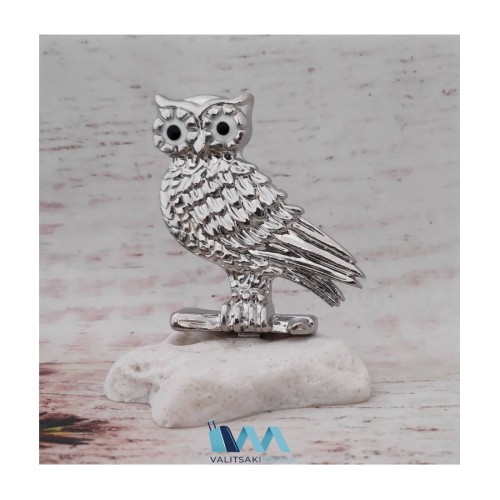 Kostibas 6714-109AY, Γούρι Χριστουγεννιάτικο, Πέτρα, Ασημί