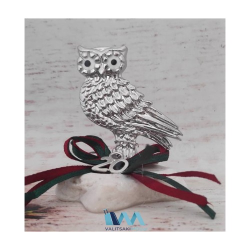 Kostibas 6714-109A, Γούρι Χριστουγεννιάτικο, Πέτρα, Ασημί