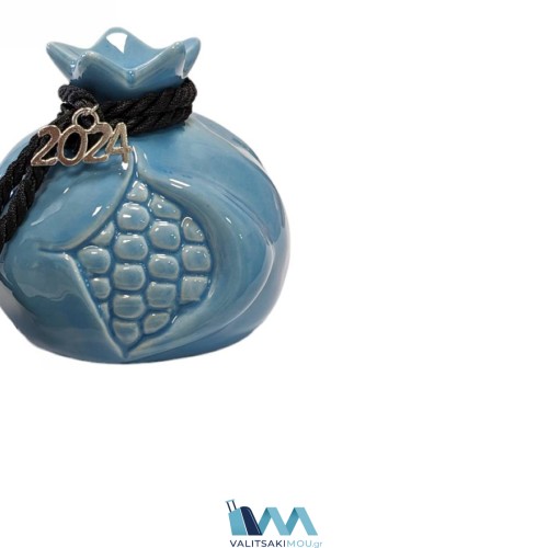 Kostibas 5698-054C, Διακοσμητικό ρόδι, Γαλάζιο