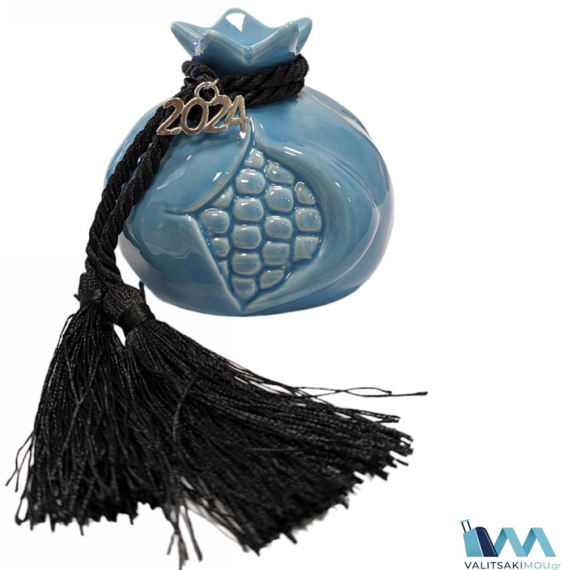 Kostibas 5698-054C, Διακοσμητικό ρόδι, Γαλάζιο