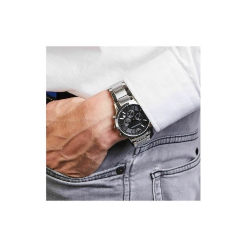 Emporio Armani AR2434 Renato Stainless Steel Χρονογράφος, Με μπρασελέ, Ασημί
