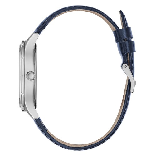 GUESS GW0299L1 Glamour, Stainless Steel, Αναλογικό, Δερμάτινο, TE, Μπλε