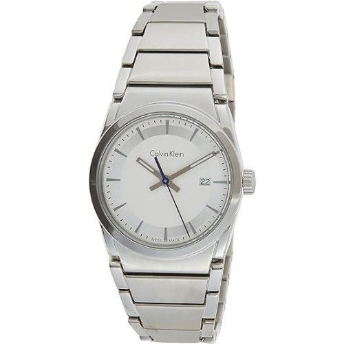 Calvin Klein K6K33146 Step, Stainless Steel, TE, Αναλογικό, Με Μπρασελέ, Ασημί