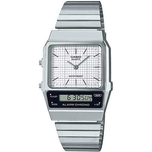 Casio AQ-800E-7A, Stainless Steel, Με Μπρασελέ, TE, Ασημί