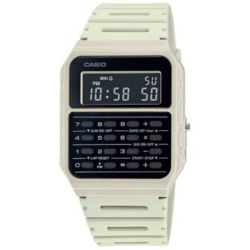Casio CA-53WF-8BDF, Stainless Steel, Καουτσούκ, TE Λευκό