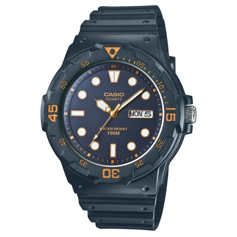 Casio MRW-200H-1E, Καουτσούκ, TE, Μαύρο