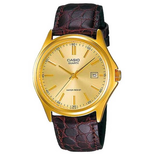 Casio MTP-1183Q-9A, Stainless Steel, Δερμάτινο,TE, Καφέ