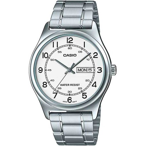 Casio MTP-V006D-7B2, Stainless Steel, Με Μπρασελέ, TE, Ασημί