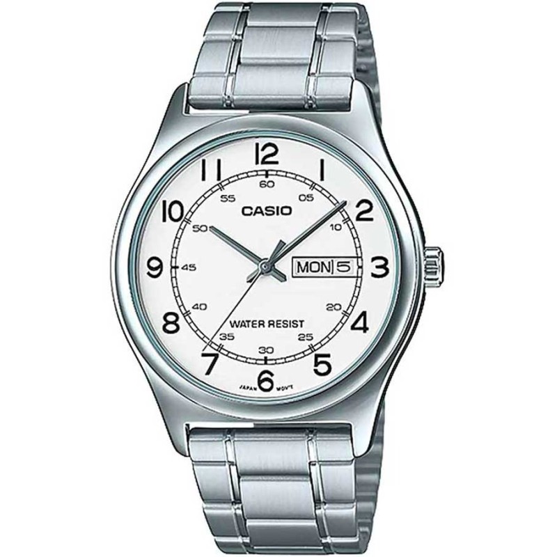 Casio MTP-V006D-7B2, Stainless Steel, Με Μπρασελέ, TE, Ασημί