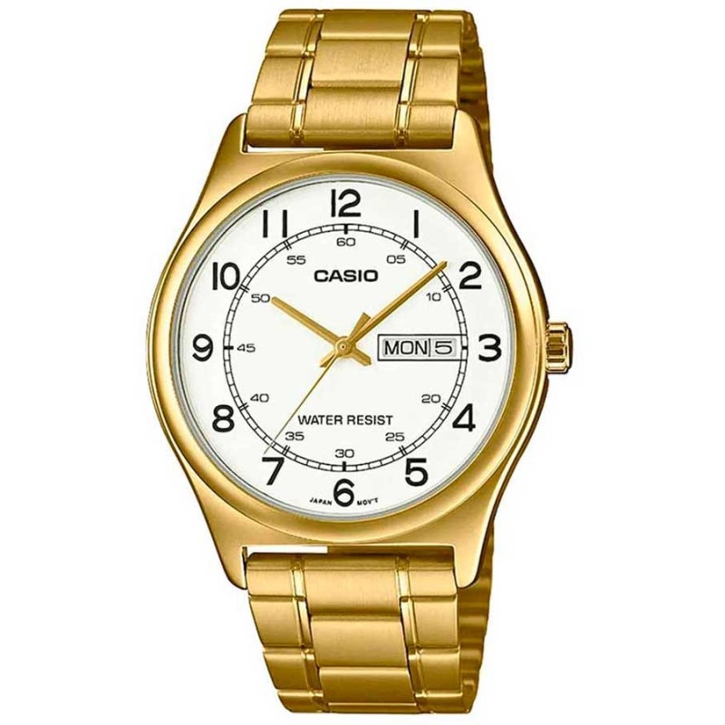 Casio MTP-V006G-7B, Stainless Steel, Με Μπρασελέ, TE, Χρυσό