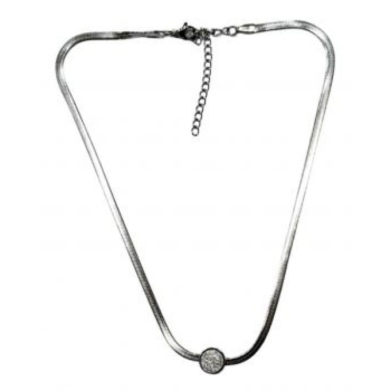Kostibas 1013-878A1, Κολιέ, Ατσάλι, Snake, Ασημί