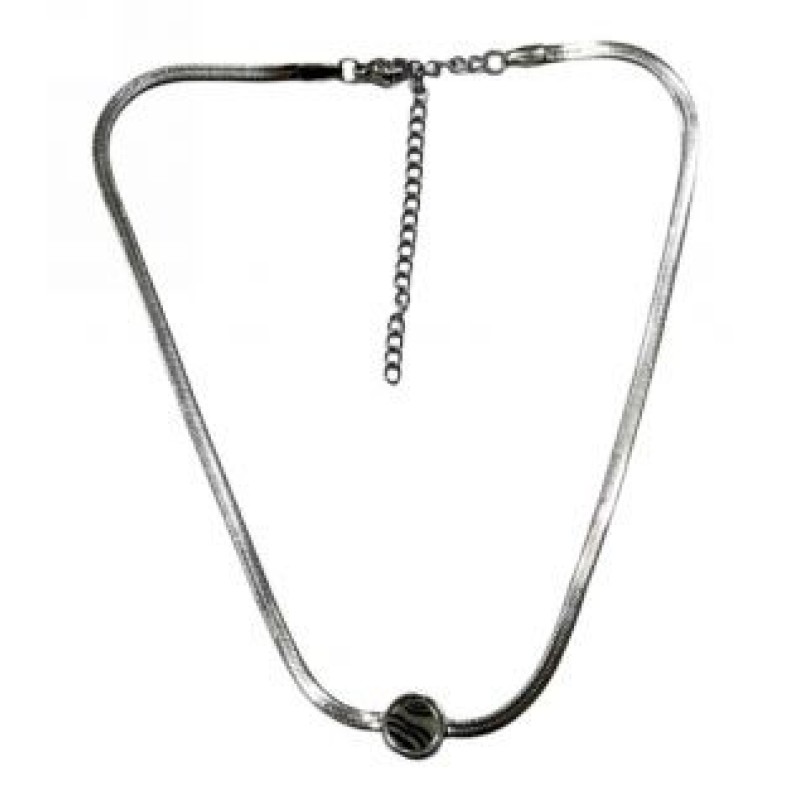 Kostibas 1013-878A6, Κολιέ, Ατσάλι, Snake, Ασημί