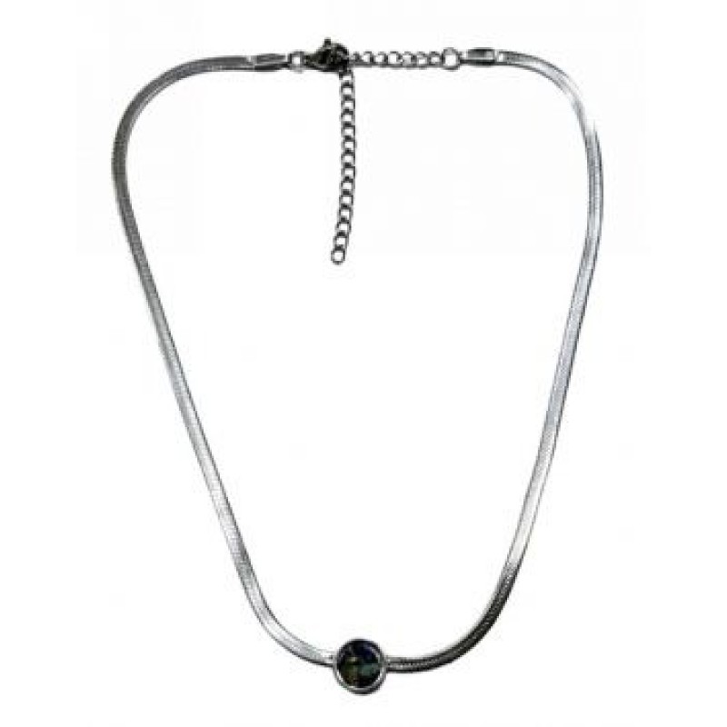 Kostibas 11013-878A7, Κολιέ, Ατσάλι, Snake, Ασημί