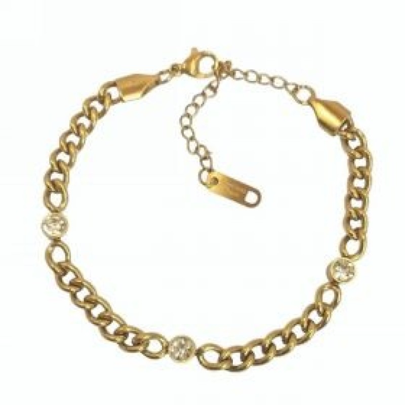 Kostibas 1513-691X, Βραχιόλι, Ατσάλι, Χρυσό