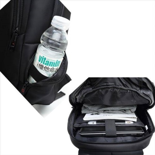 Tigernu T-B3097, Σακίδιο Πλάτης, Ύφασμα, Μαύρο