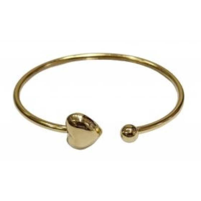 Kostibas 1513-974X, Βραχιόλι, Ατσάλι, Με καρδιά, Χρυσό 