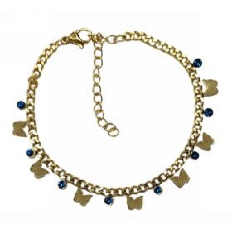 Kostibas 1513-740XN, Βραχιόλι, Ατσάλι, Με μοτίφ Πεταλούδα, Χρυσό