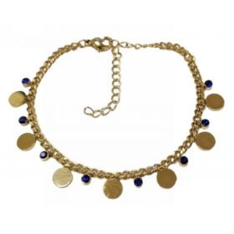 Kostibas 1513-741XB, Βραχιόλι, Ατσάλι, Με στρόγγυλο μοτίφ, Χρυσό