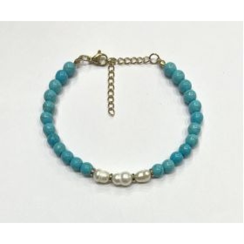 Kostibas 1514-934DL, Βραχιόλι, Πέτρα, Τυρκουάζ