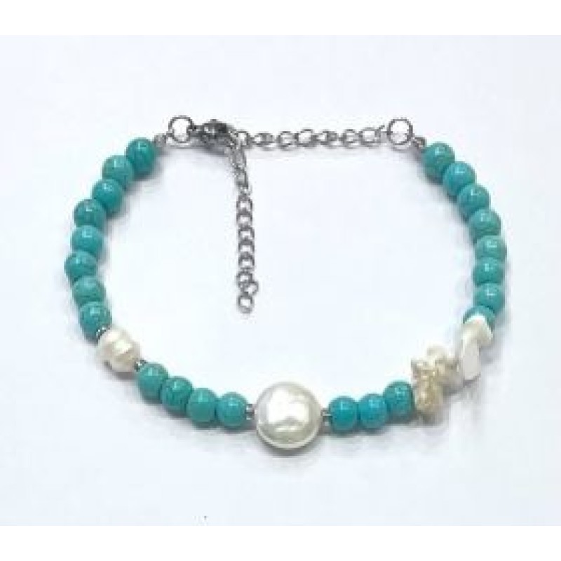 Kostibas 1514-932DL, Βραχιόλι, Πέτρα, Τυρκουάζ