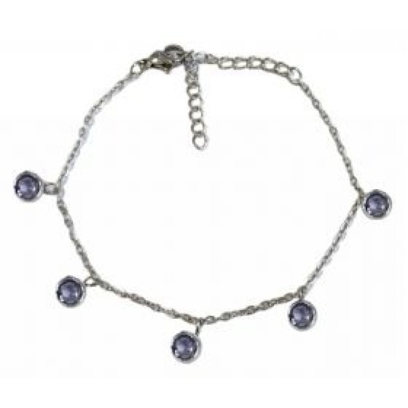 Kostibas 1513-785AJ, Βραχιόλι, Ατσάλι, Ασημί/Μωβ