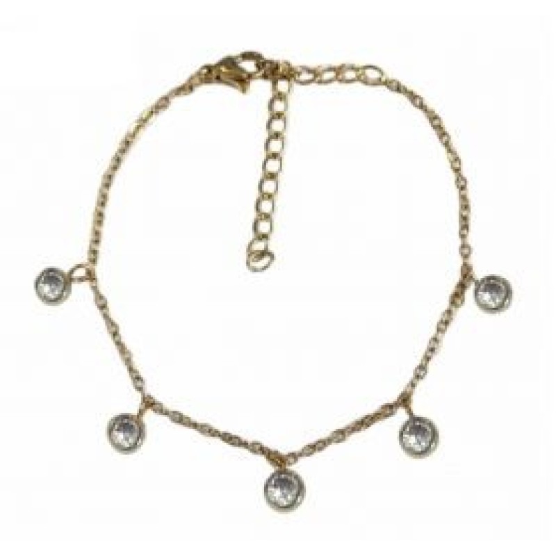 Kostibas 1513-785XL, Βραχιόλι, Ατσάλι, Χρυσό/Λευκό