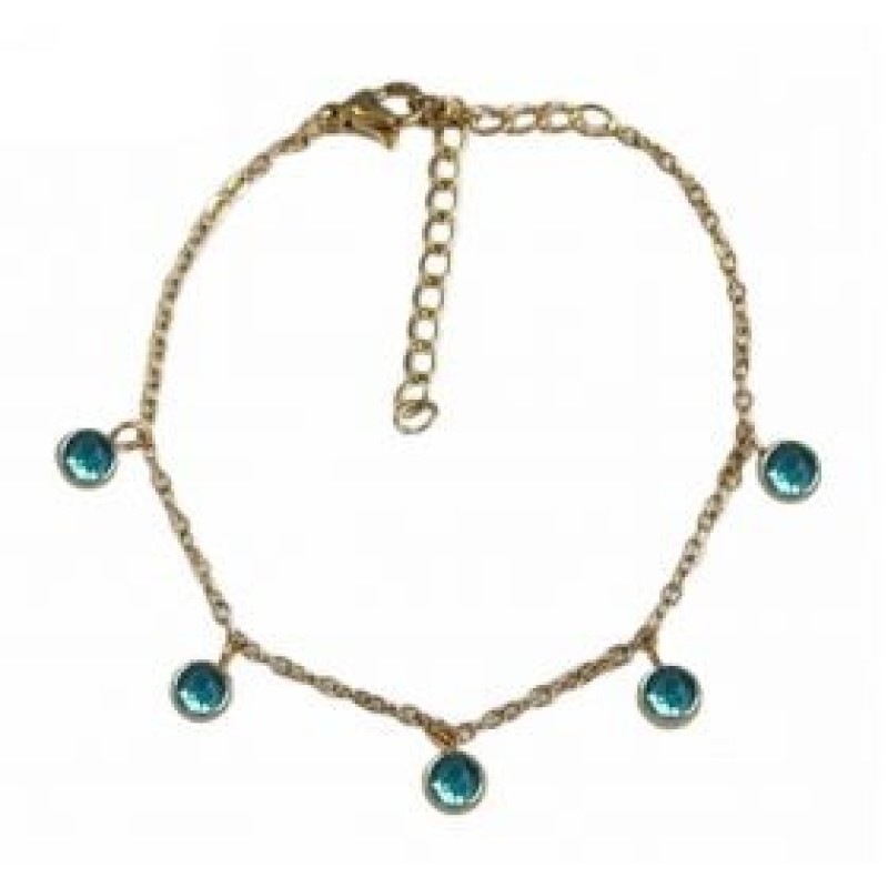 Kostibas 1513-785XN, Βραχιόλι, Ατσάλι, Χρυσό/Πετρόλ