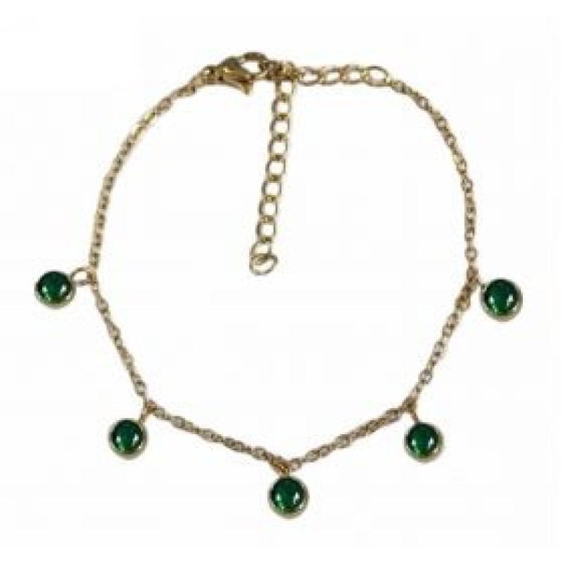 Kostibas 1513-785XP, Βραχιόλι, Ατσάλι, Χρυσό/Πράσινο