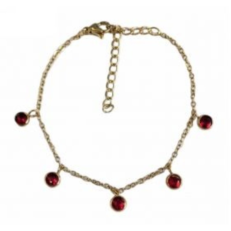 Kostibas 1513-785XU, Βραχιόλι, Ατσάλι, Χρυσό/Κόκκινο