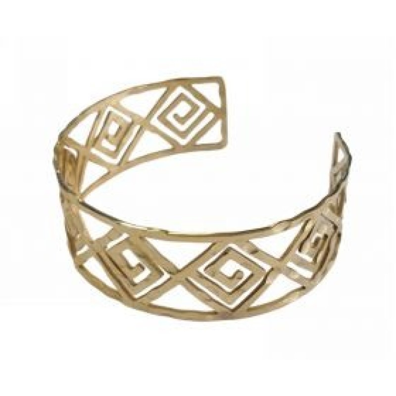 Kostibas 1513-655X, Βραχιόλι, Ατσάλι, Αρχαιοελληνικό, Χρυσό