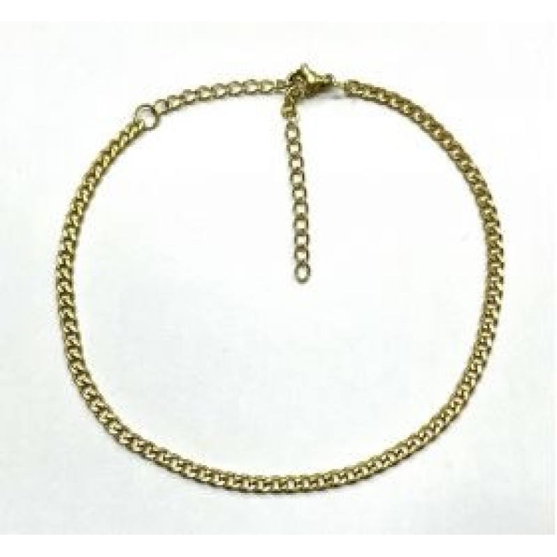 Kostibas 2013-907X0, Βραχιόλι Ποδιού, Ατσάλι, Χρυσό