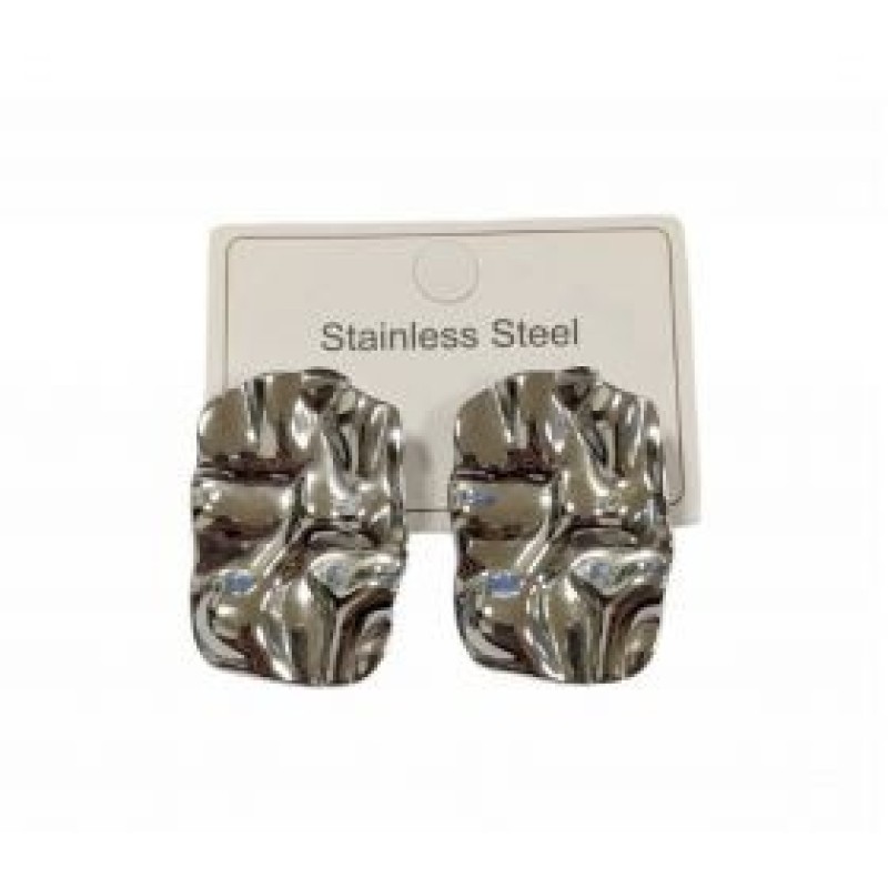 Kostibas 3013-672AF, Σκουλαρίκια, Ατσάλι, Ασημί