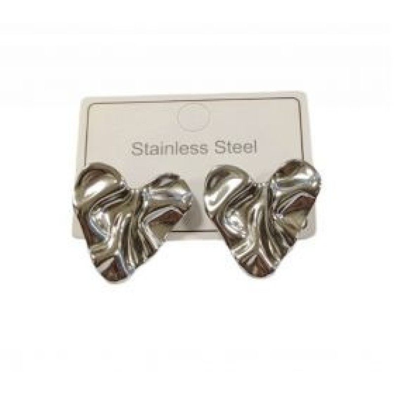 Kostibas 3013-671AEG, Σκουλαρίκια, Ατσάλι, Ασημί