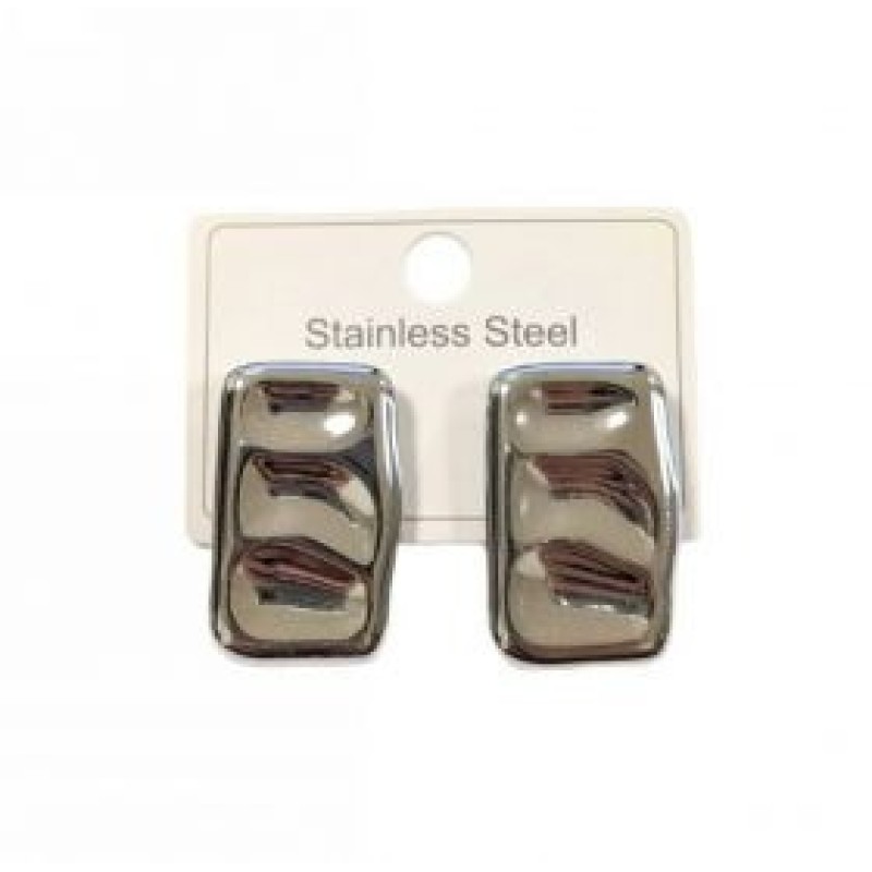 Kostibas 3013-653AF, Σκουλαρίκια, Ατσάλι, Ασημί