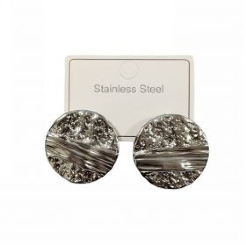 Kostibas 3013-658AF, Σκουλαρίκια, Ατσάλι, Ασημί