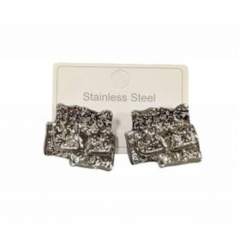 Kostibas 3013-661AE, Σκουλαρίκια, Ατσάλι, Ασημί