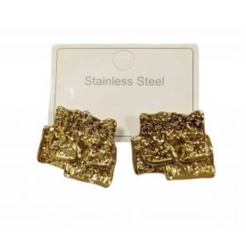 Kostibas 3013-661XE, Σκουλαρίκια, Ατσάλι, Χρυσό