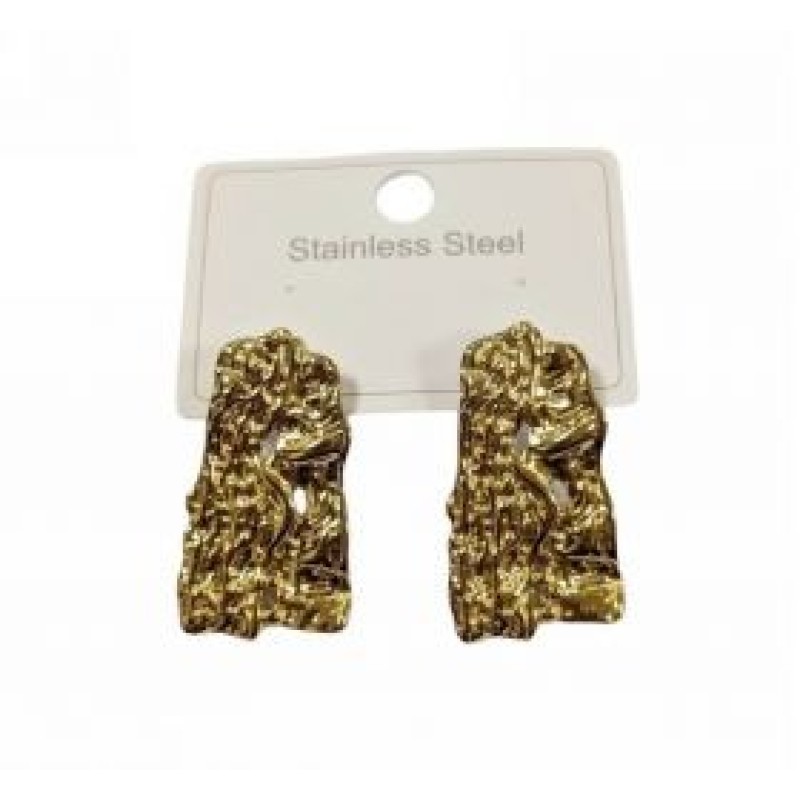 Kostibas 3013-668XG, Σκουλαρίκια, Ατσάλι, Χρυσό