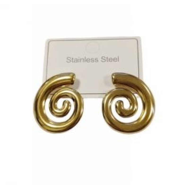 Kostibas 3013-669XF, Σκουλαρίκια, Ατσάλι, Χρυσό