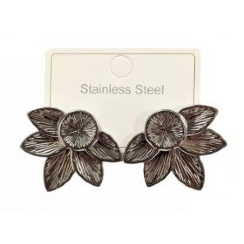 Kostibas 3013-713AG, Σκουλαρίκια, Ατσάλι, Ασημί