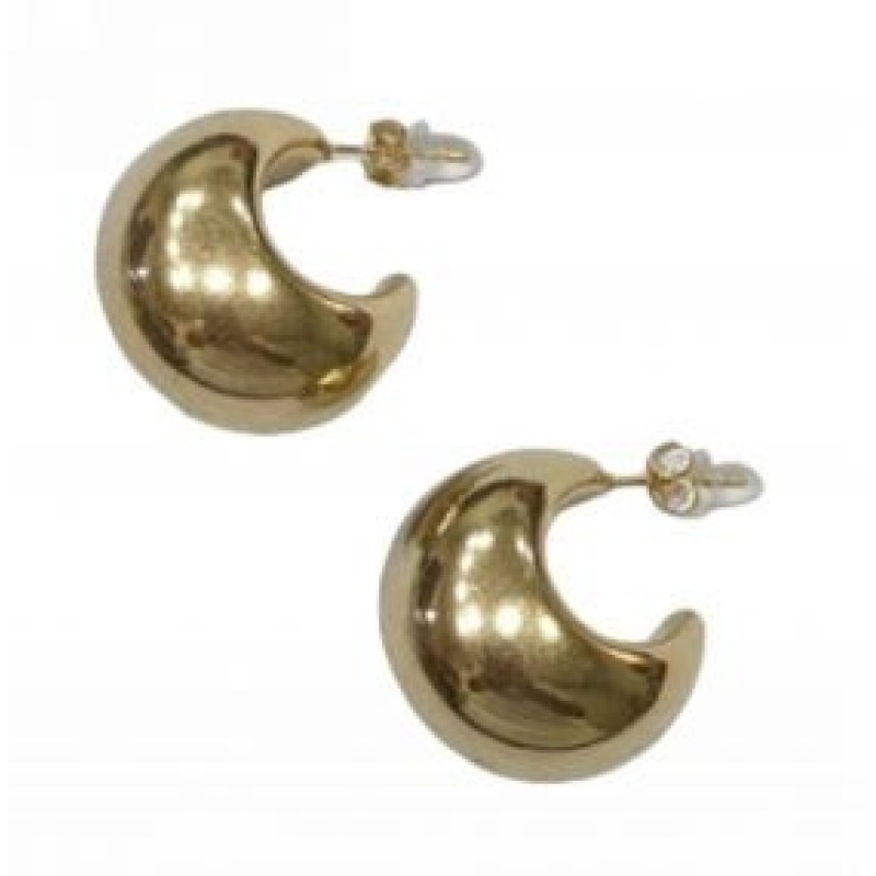 Kostibas 3113-856X1, Σκουλαρίκια κρίκοι, Ατσάλι, Χρυσό