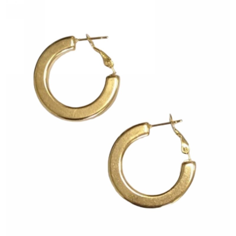 Kostibas 3113-876XF, Σκουλαρίκια κρίκοι, Ατσάλι, Χρυσό