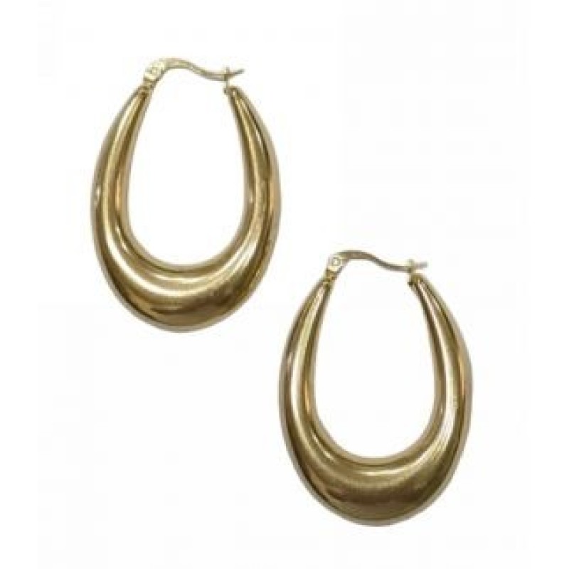 Kostibas 3113-878XH, Σκουλαρίκια κρίκοι, Ατσάλι, Χρυσό