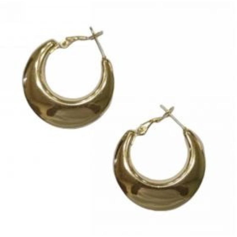 Kostibas 3113-879XF, Σκουλαρίκια κρίκοι, Ατσάλι, Χρυσό